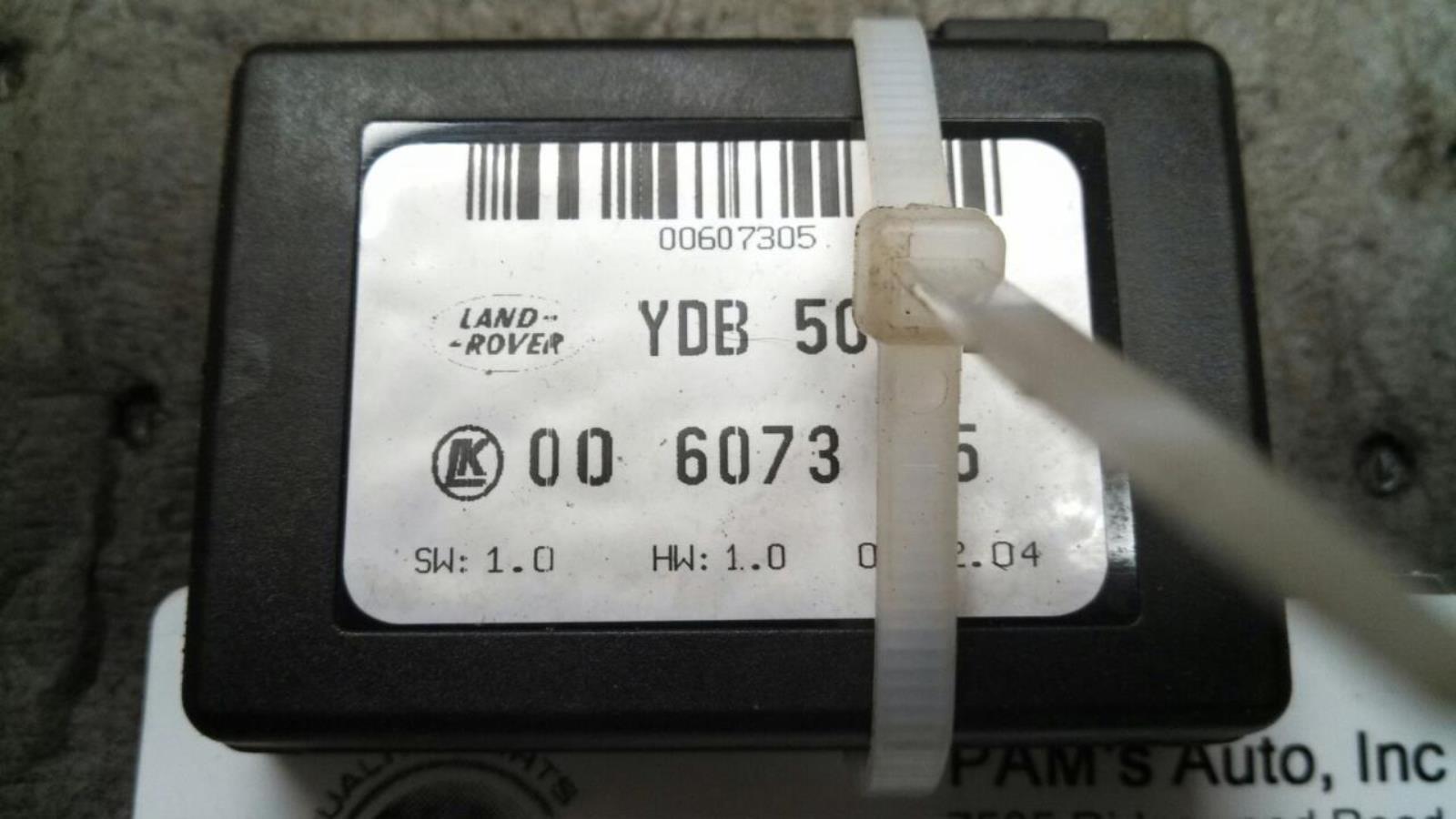 2005 RANGE ROV WIPER ECU YDB500320