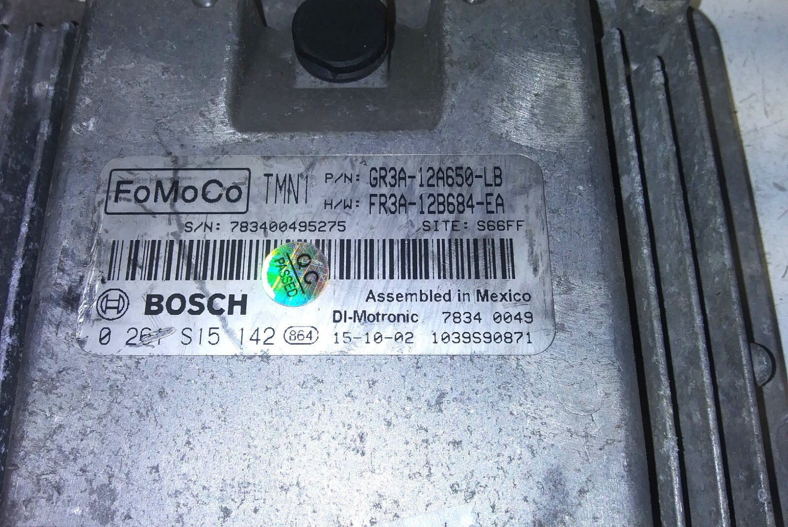GR3A-12A650-LB ecm ecu computer 2015-2017 Ford Mustang **Tested**