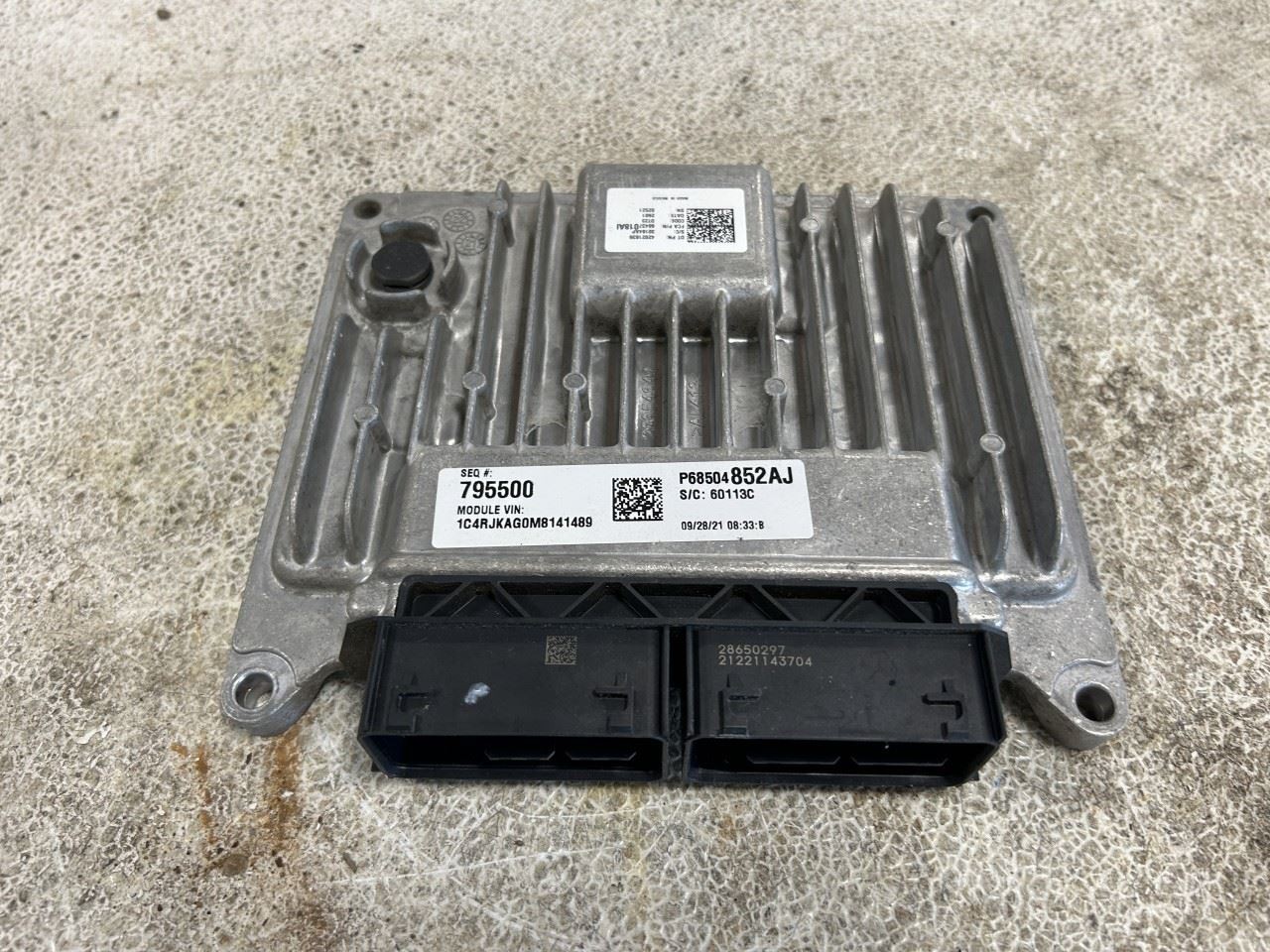 2021 JEEP GRANDCHER 3.6L Engine Computer OEM Part Number 68504852AJ