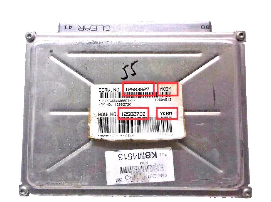 03-04-05 CHEVROLET IMPALA/ CENTURY/ ENGINE CONTROL MODULE/COMPUTER..ECU.ECM.PCM