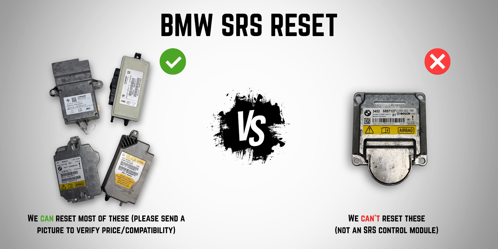 Fits BMW X4 SRS Module Reset Service – Guaranteed Or Your Money Back!