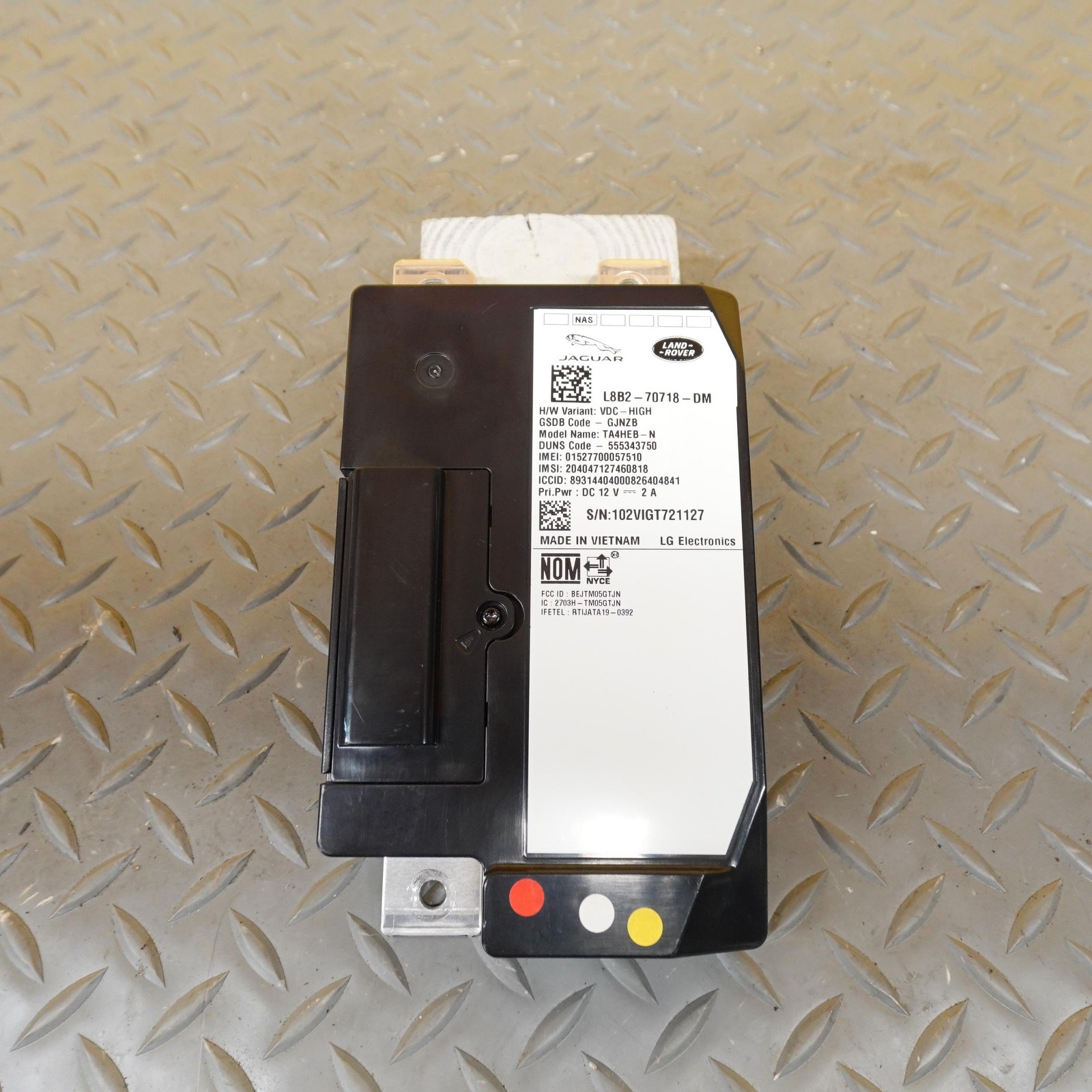 2018-2021 RANGE ROVER EVOQUE TELEMATICS PHONE CONTROL MODULE L8B2-70718-DM