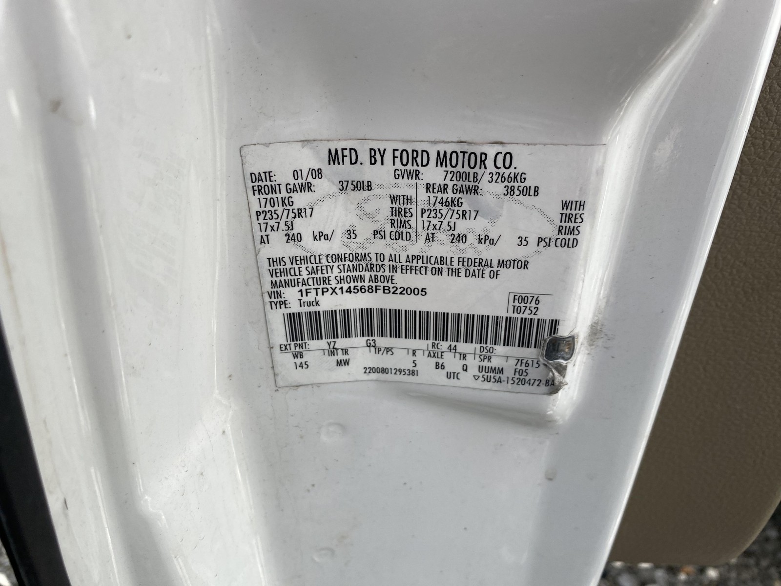 Used Engine Control Module (ECM) fits: 2008 Ford F150 PICKUP Electronic Control
