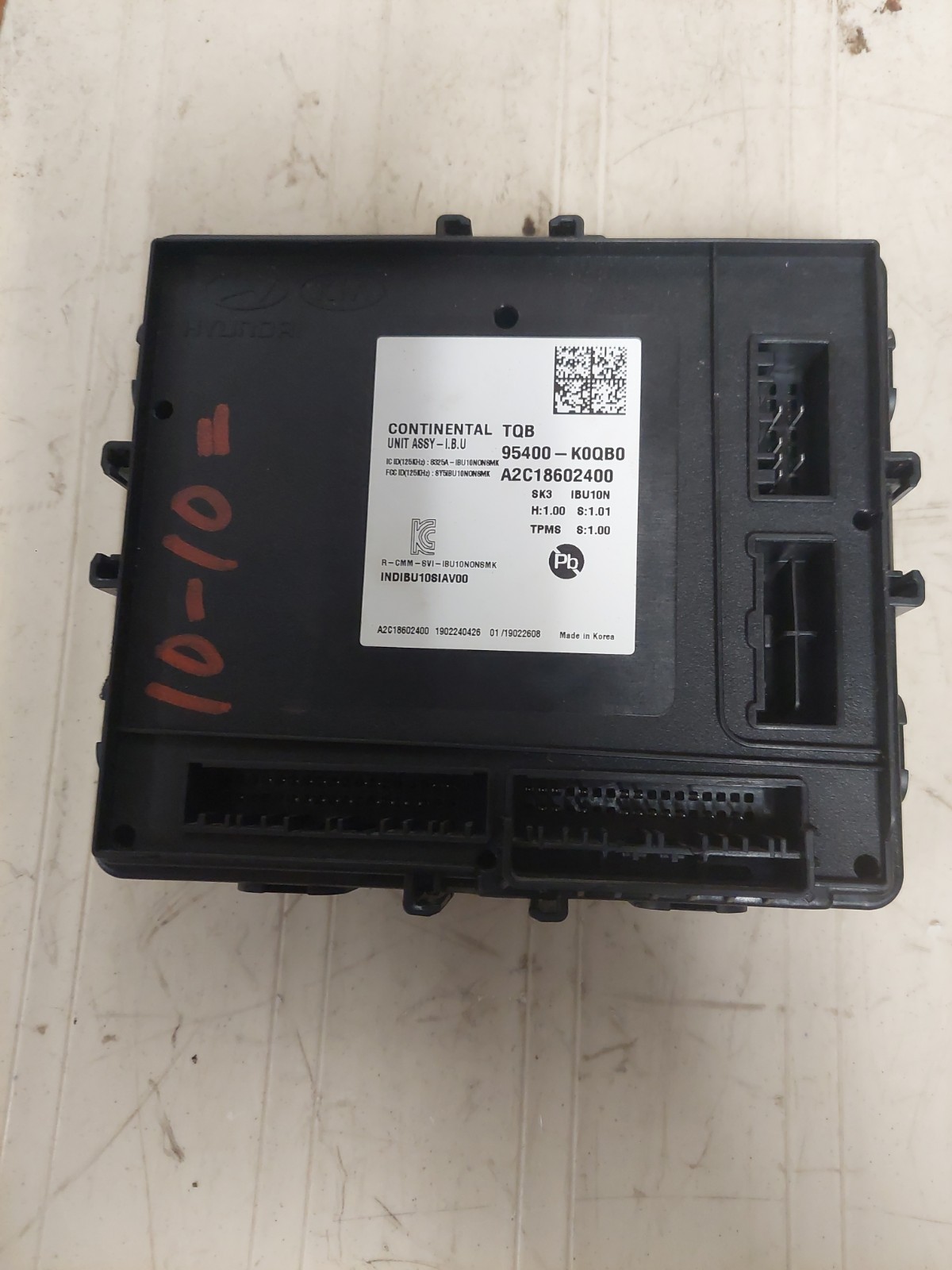 2020-2022 Kia Soul Body Control Module BCM 95400-K0QB0