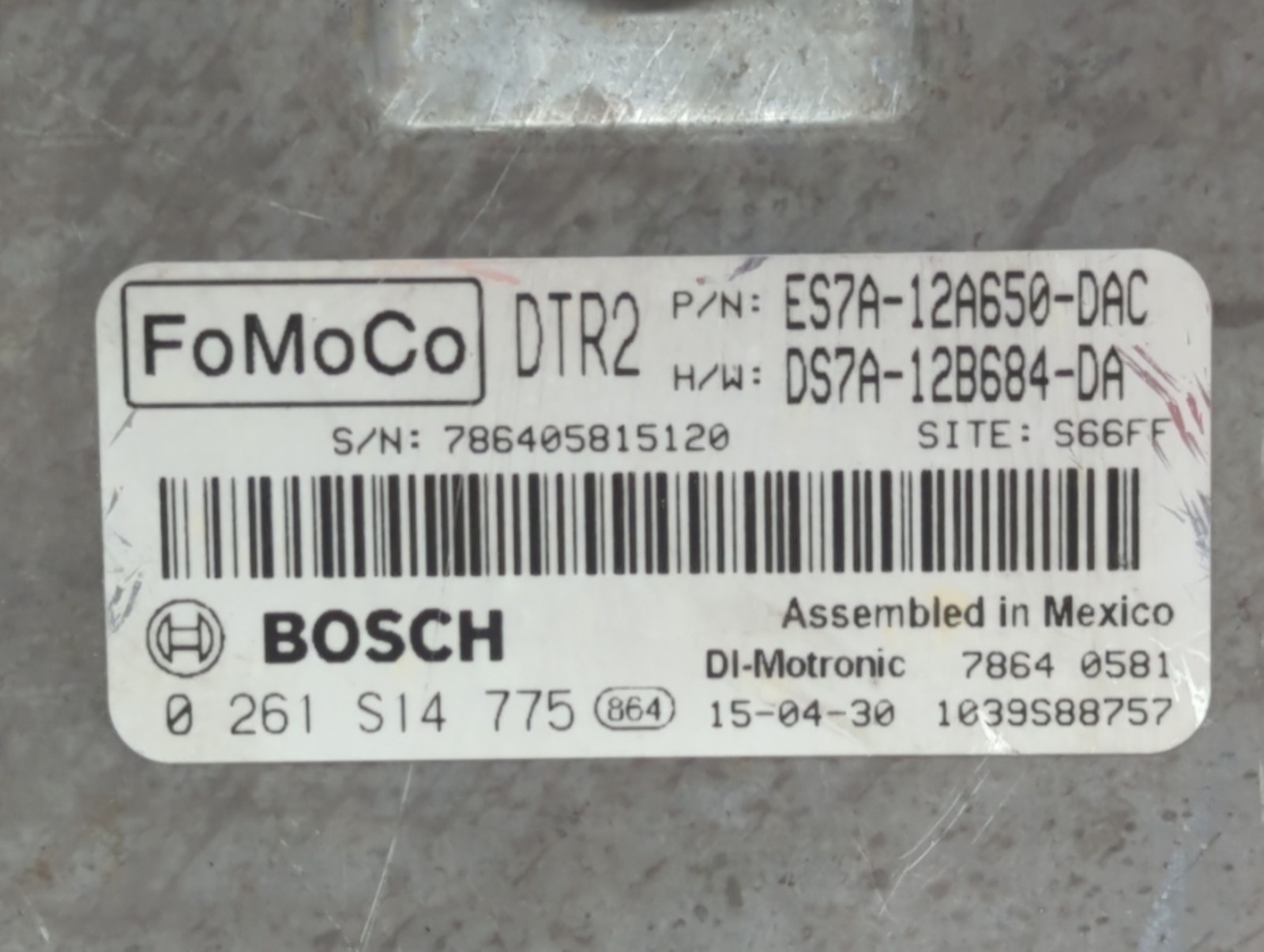 2014-2016 Ford Fusion Engine Computer Ecu Pcm Ecm Pcu Oem B49PV