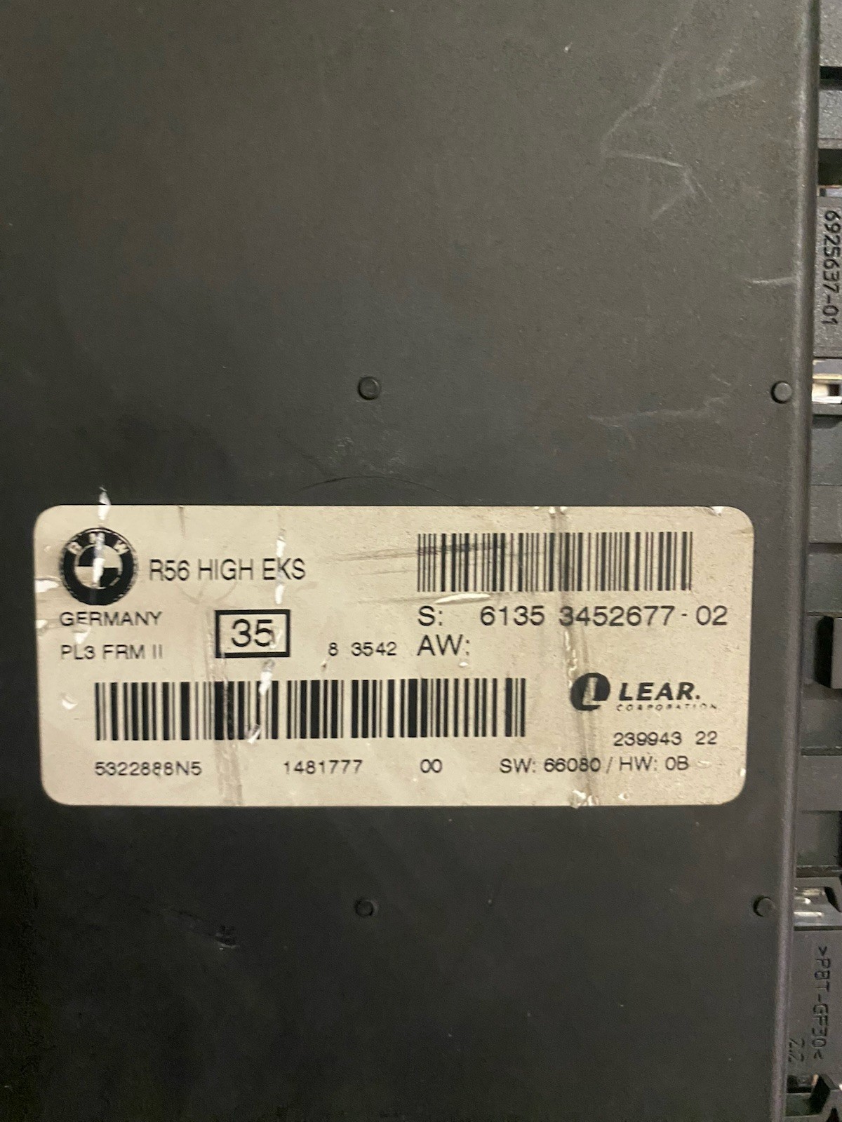 ☑️ 07-15 MINI COOPER BODY COMPUTER CONTROL MODULE UNIT BCM OEM 61353452677