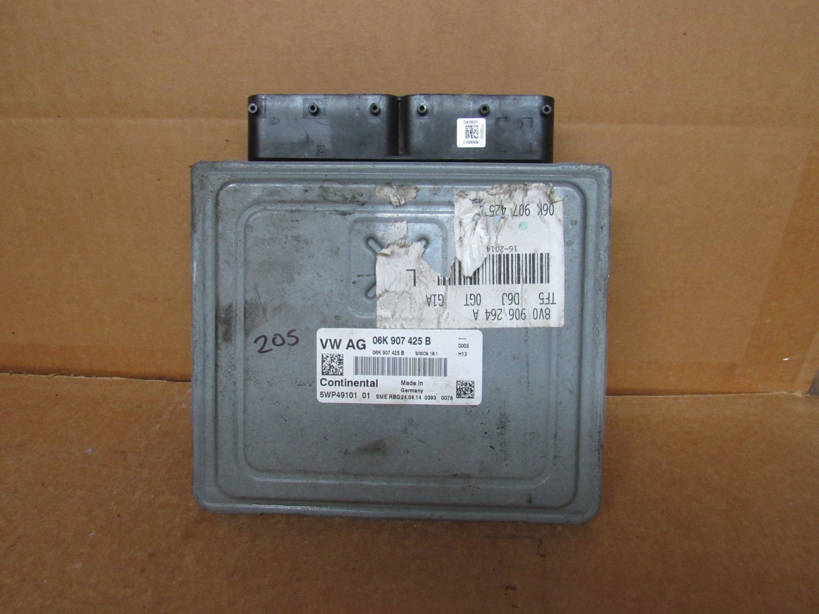 2015 16 2017 Volkswagen Golf A3 Engine Computer Module ECM ECU 06K907425B OEM