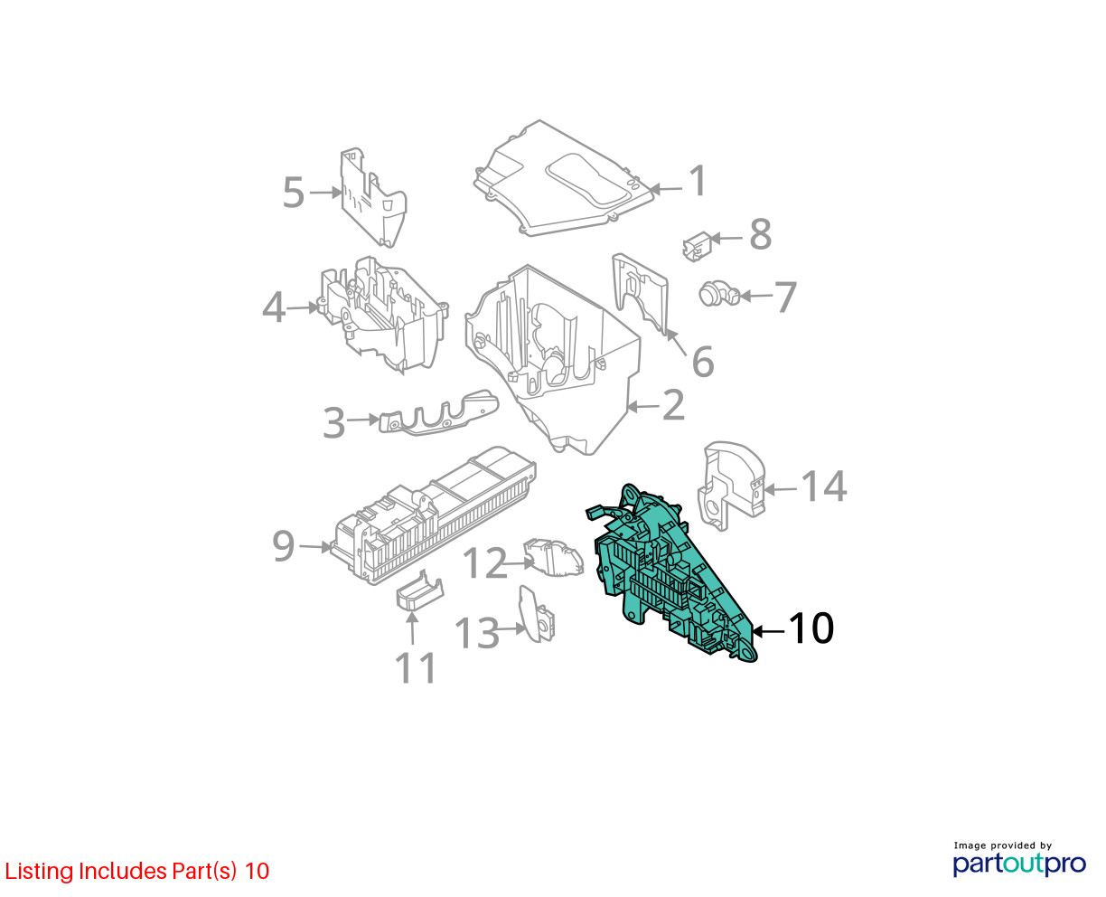 BMW 525i 528i 530i 535i M5 M6 Rear Fuse Relay Junction Box 61149138830 OEM
