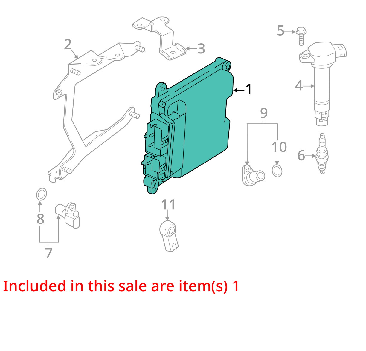 ELECTRONIC CONTROL MOD OEM 2020 MITSUBISHI ECLIPSCRS 1YR WRNTY
