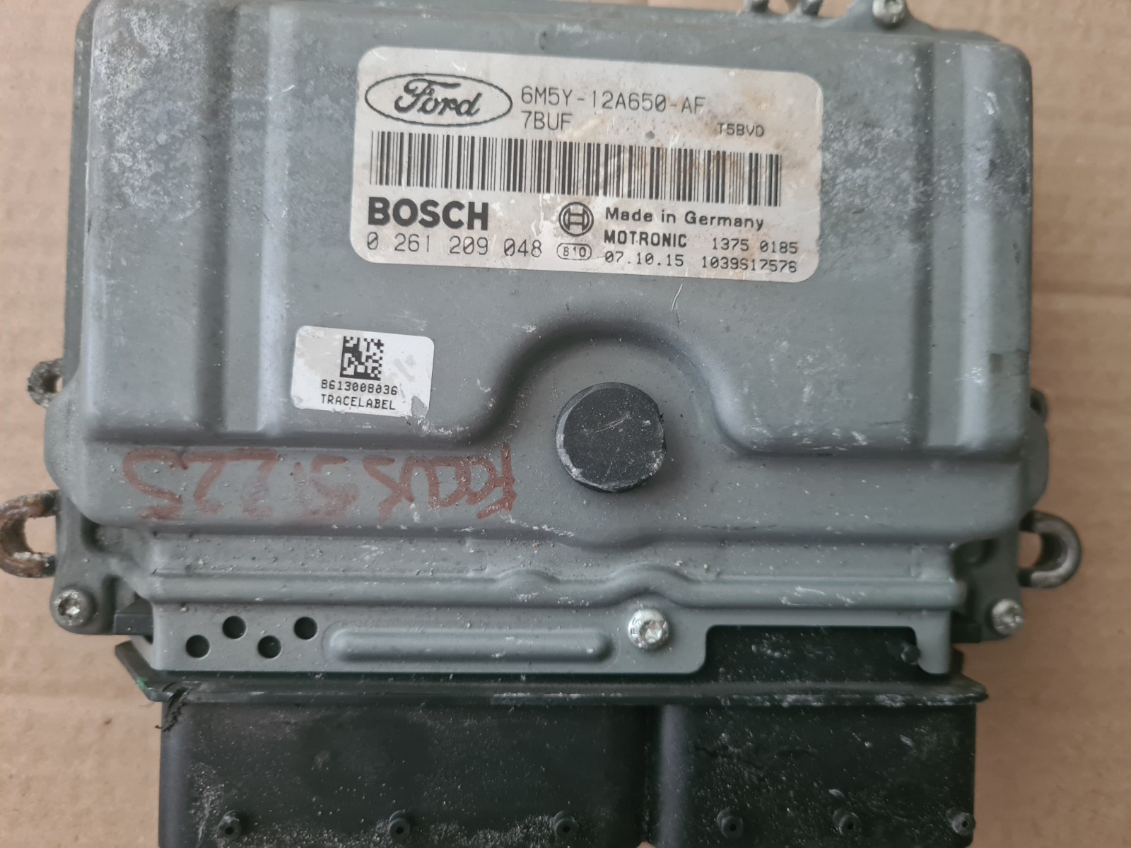 6M5Y12A650AF Bosch 0261209048 Ford Engine ECU 7BUF