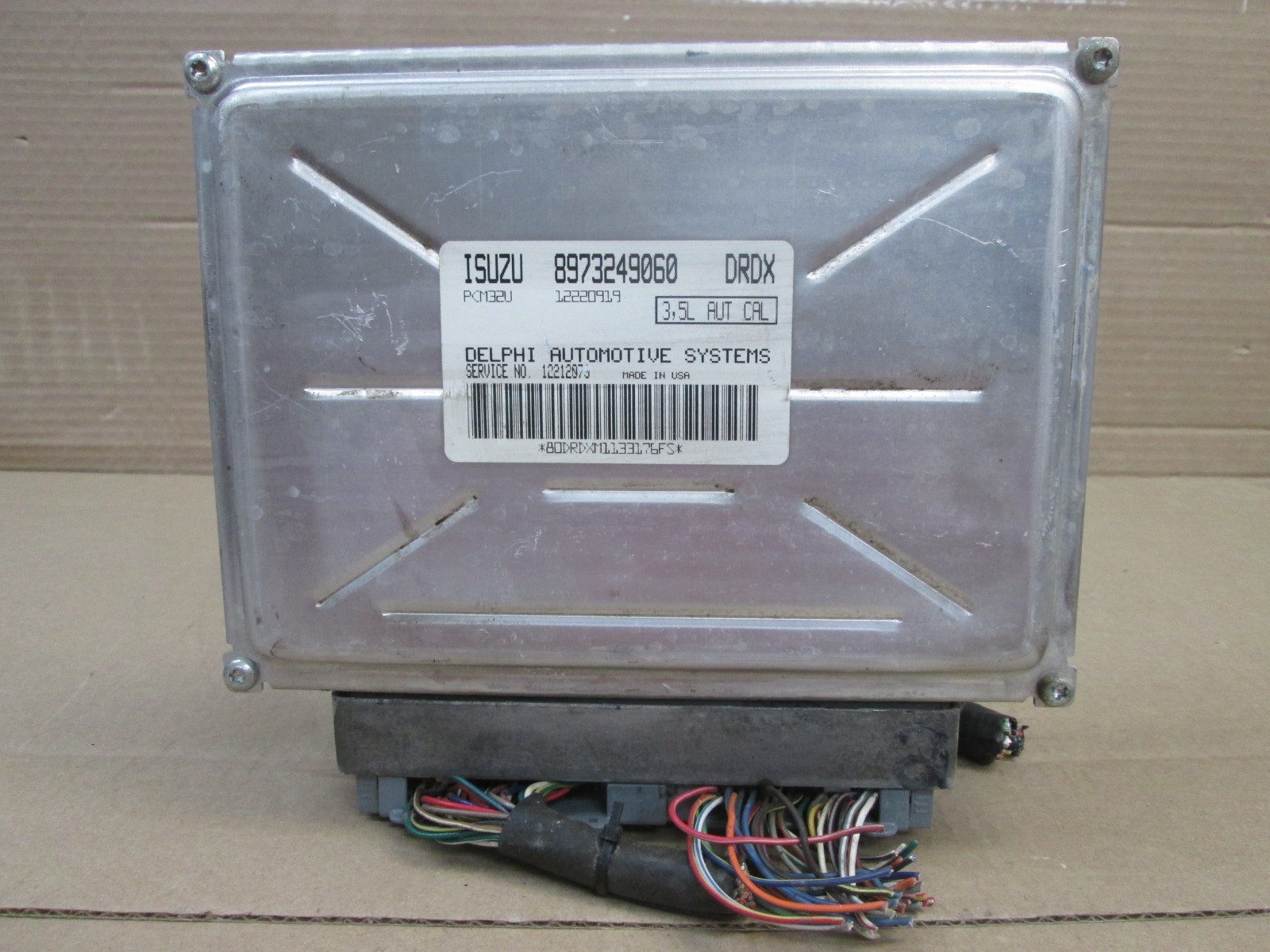 02 2002 Isuzu Axiom Engine Control Module Computer ECM ECU Unit 8973249060