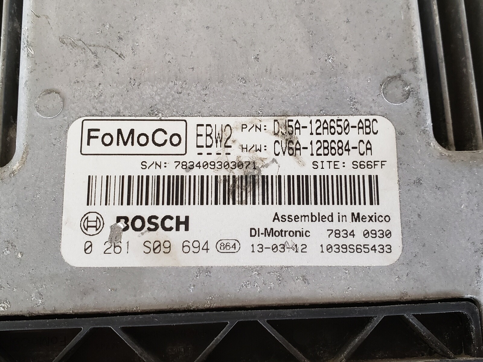 13-15 Escape DJ5A-12A650-ABC Computer Brain Engine Control ECU ECM EBX Module