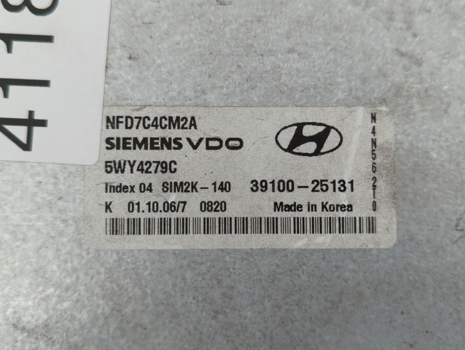 2006-2008 Hyundai Sonata Engine Computer Ecu Pcm Ecm Pcu Oem PB4EW