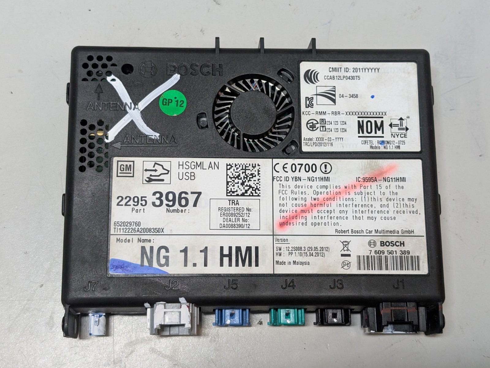 2013 CADILLAC ATS HUMAN INTERFACE HMI MODULE 22953967 OEM