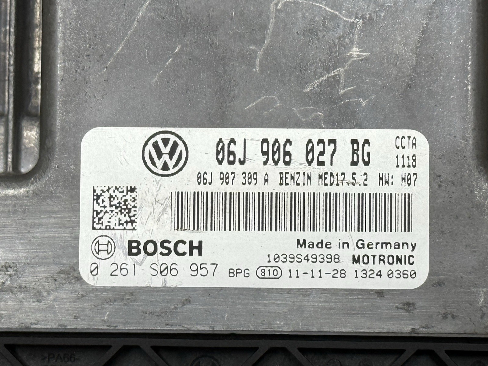 2012-2013 VW Volkswagen Tiguan 2.0L Engine Computer ECU 06J906027BG PROGRAMMED