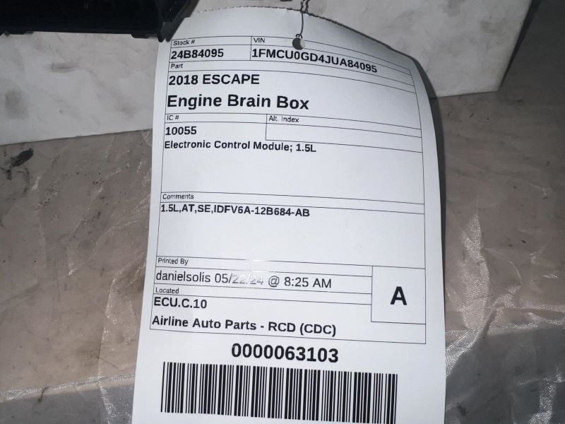 Engine ECM Electronic Control Module 1.5L Fits 17-19 ESCAPE 415635