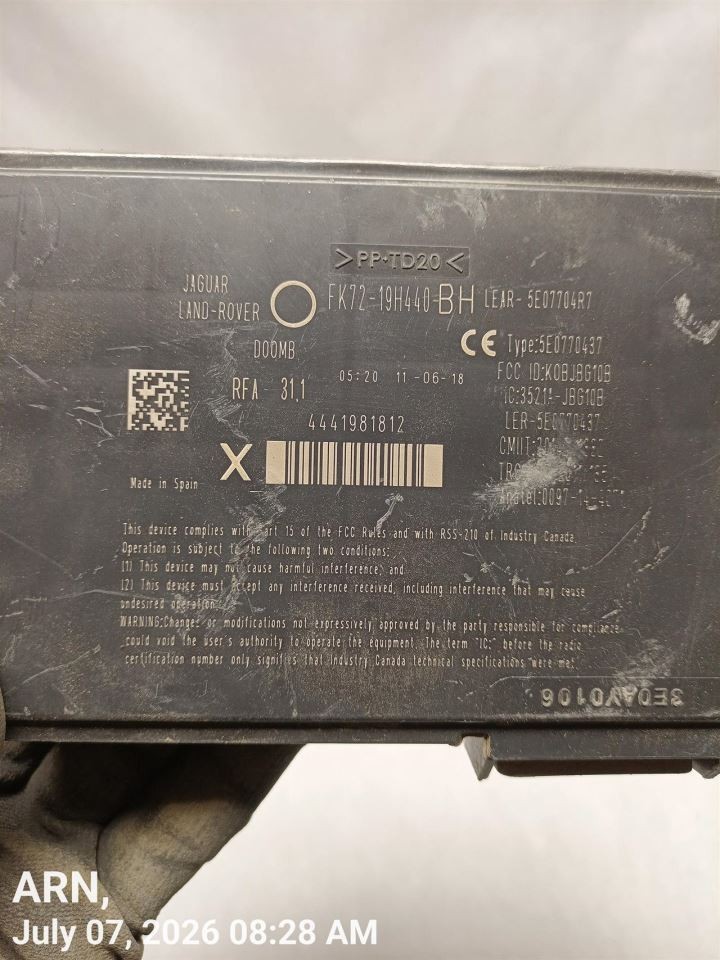 FK7219H440BH – KEYLESS ENTR OEM 14-19 LAND ROVER EVOQUE 1YR WRNTY