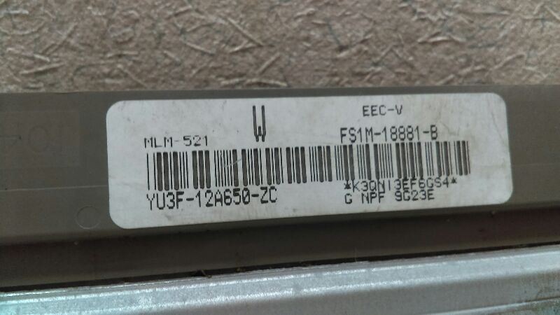 Engine Computer ECM Electronic Control Module FS1M18881 Fits 00 MAZDA 626 PC56