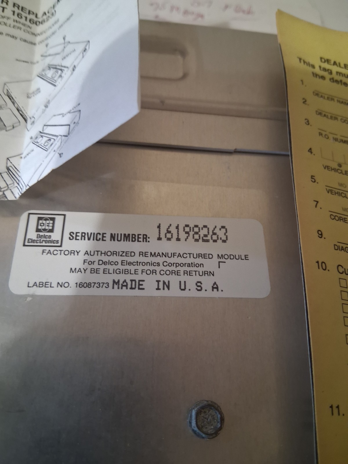 GM1988-1993 SUNBIRD TYPHOON REMANUFACTED Engine Control Module 16198263