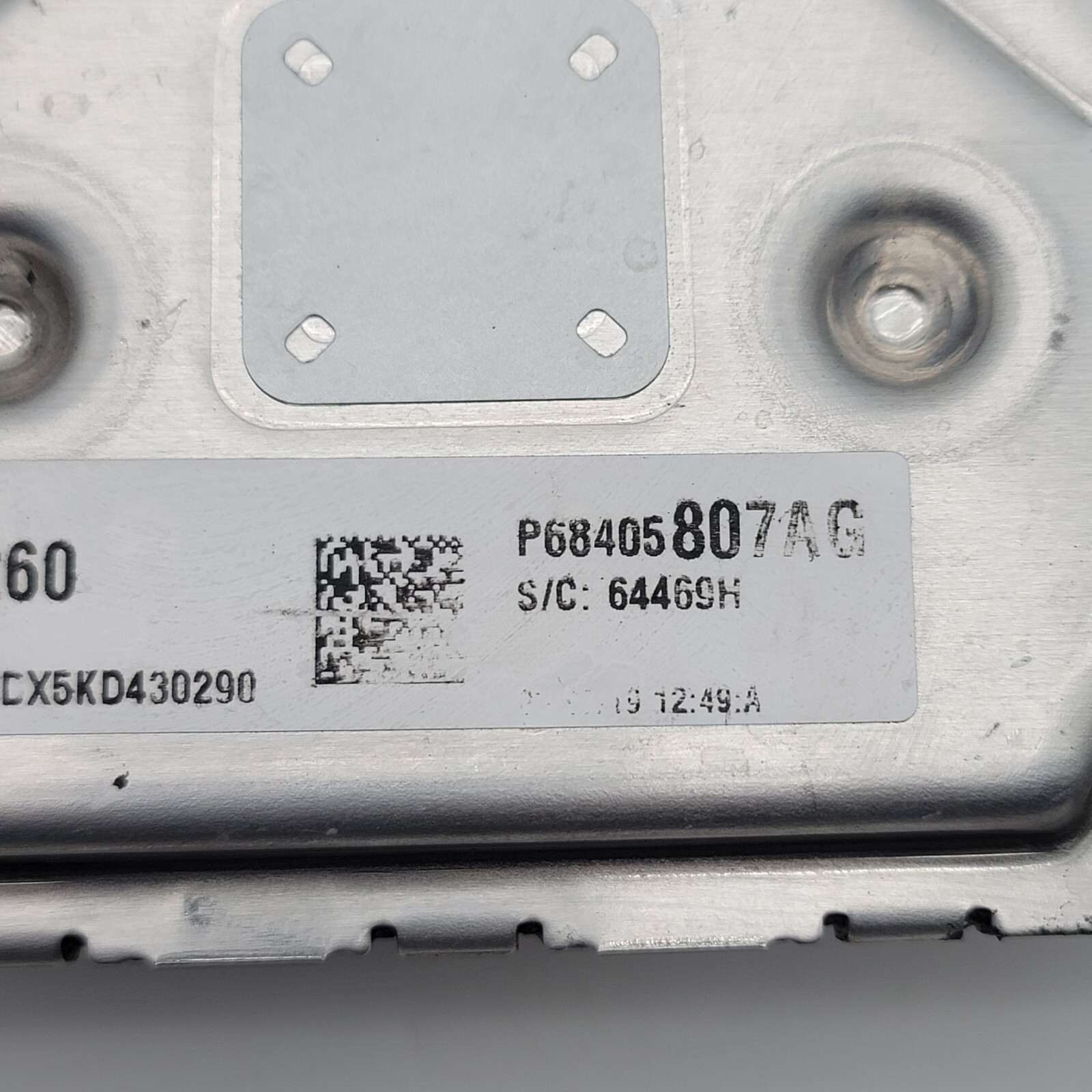2017 2018 2019 Jeep Compass P68444778AB Computer 4X4 Engine Control ECU ECM EBX