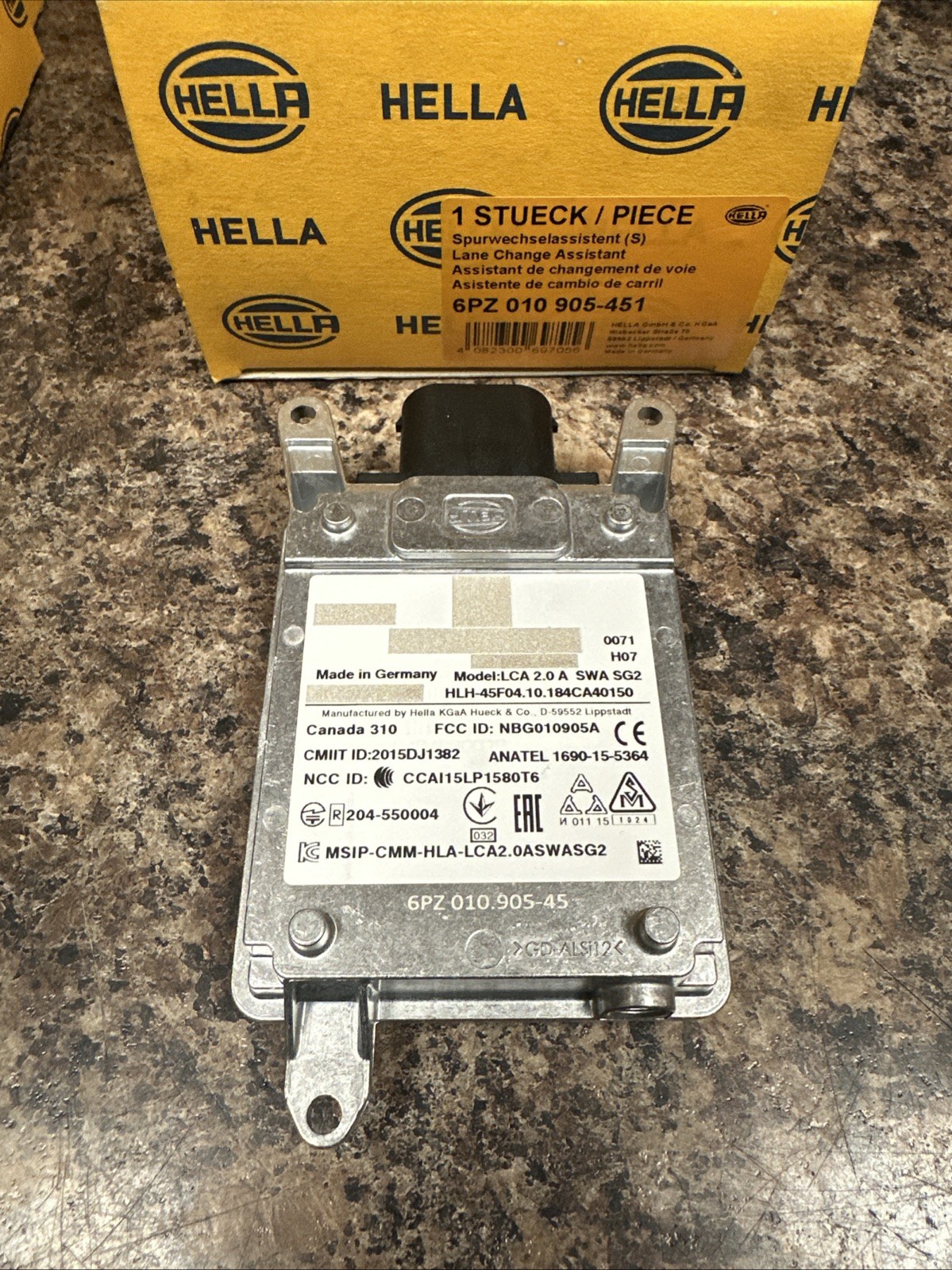 Hella 6PZ010905-451 Lane Change Assistant Control Unit (12-17 AUDI & PORSCHE)