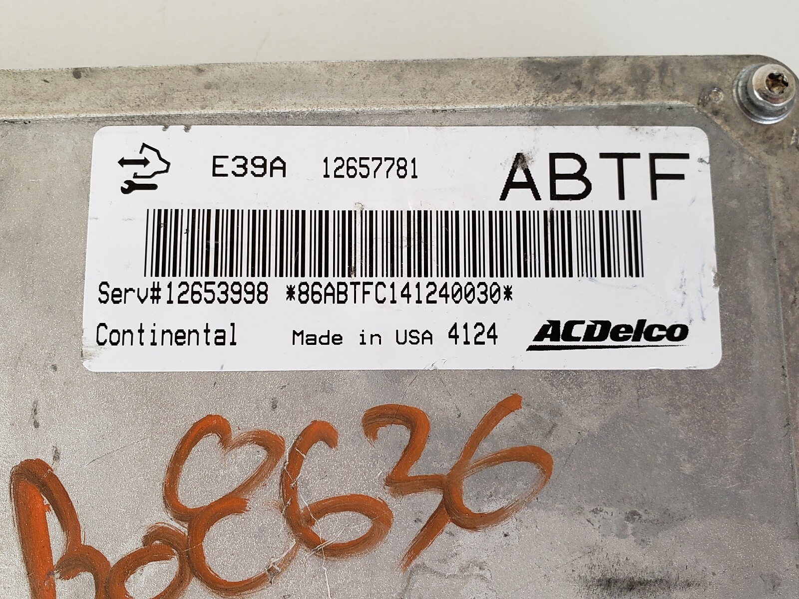 2013-2016 Chevy Malibu 12653998 Computer Brain Engine Control ECU ECM EBX Module