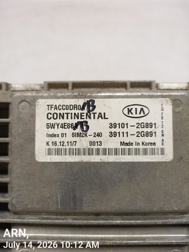 OEM 11-13 KIA OPTIMAKIA 1YR WRNTY