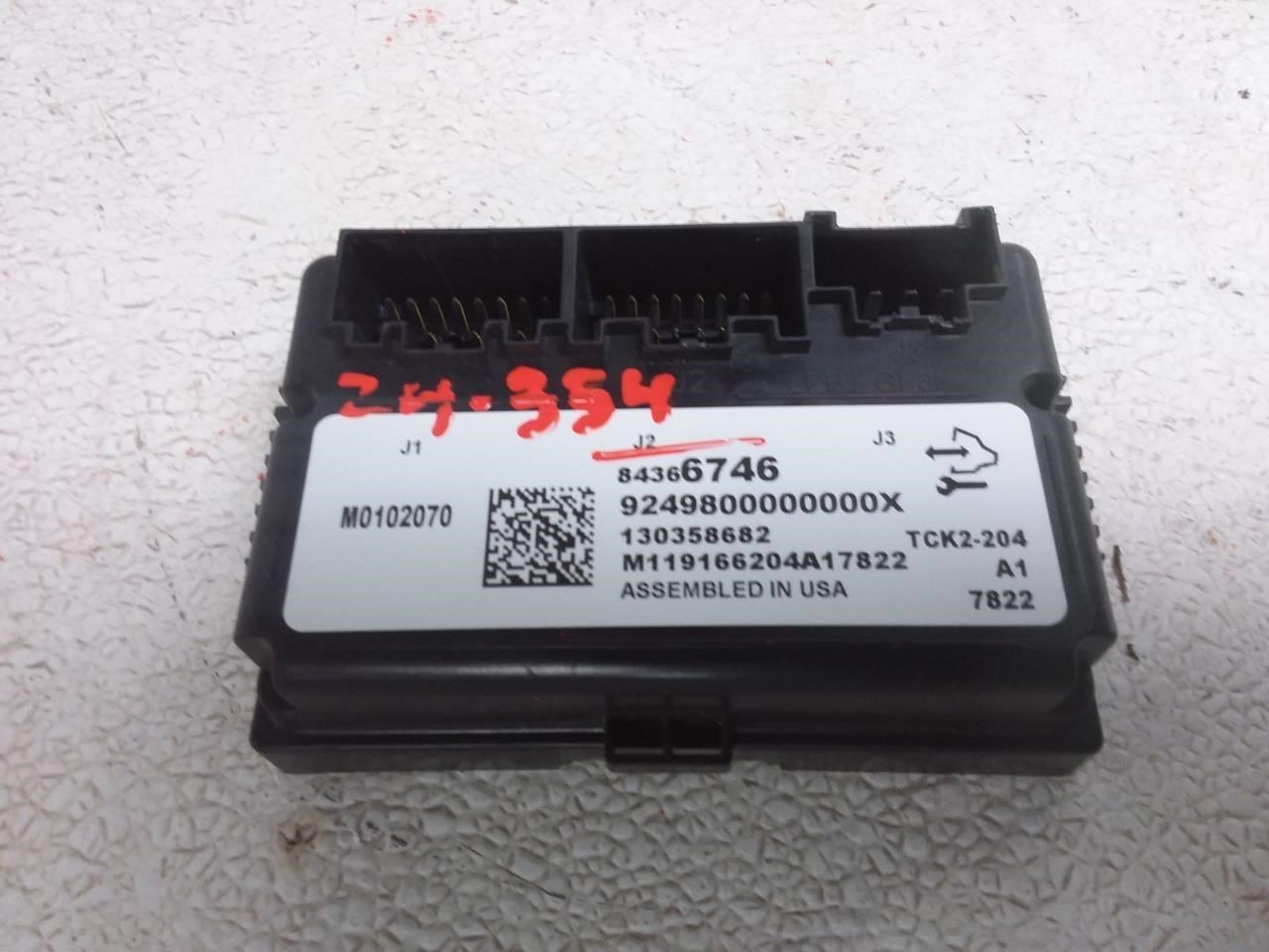 2020 GMC DENALI XL TRANSFER CASE CONTROL MODULE OEM ID 84366746