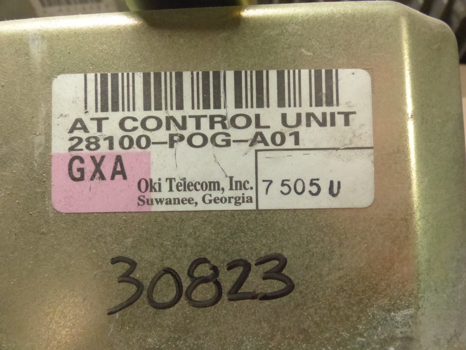 97 HONDA ACCORD 6CYL TCM TRANS CONTROL MODULE 28100-P0G-A01
