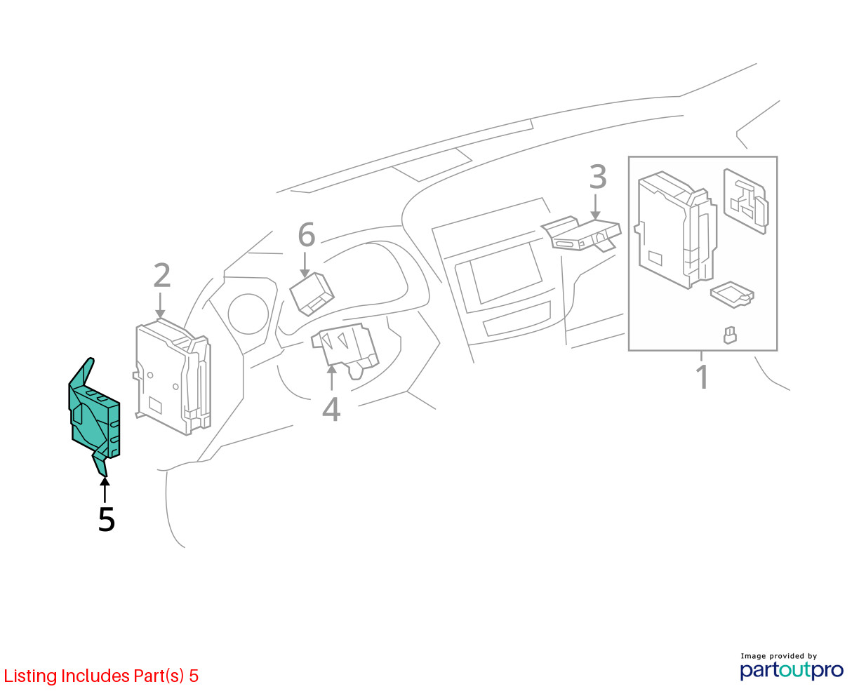 2008 Lexus IS F Headlight Control Module Assembly 89940-53011 Factory OEM 08