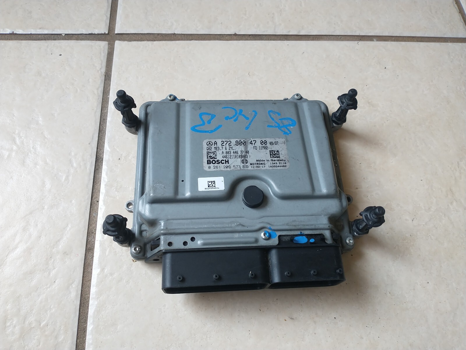 08-12 Mercedes W212 E350 GLK350 M272 ECU ECM Engine Control Module A2729004700