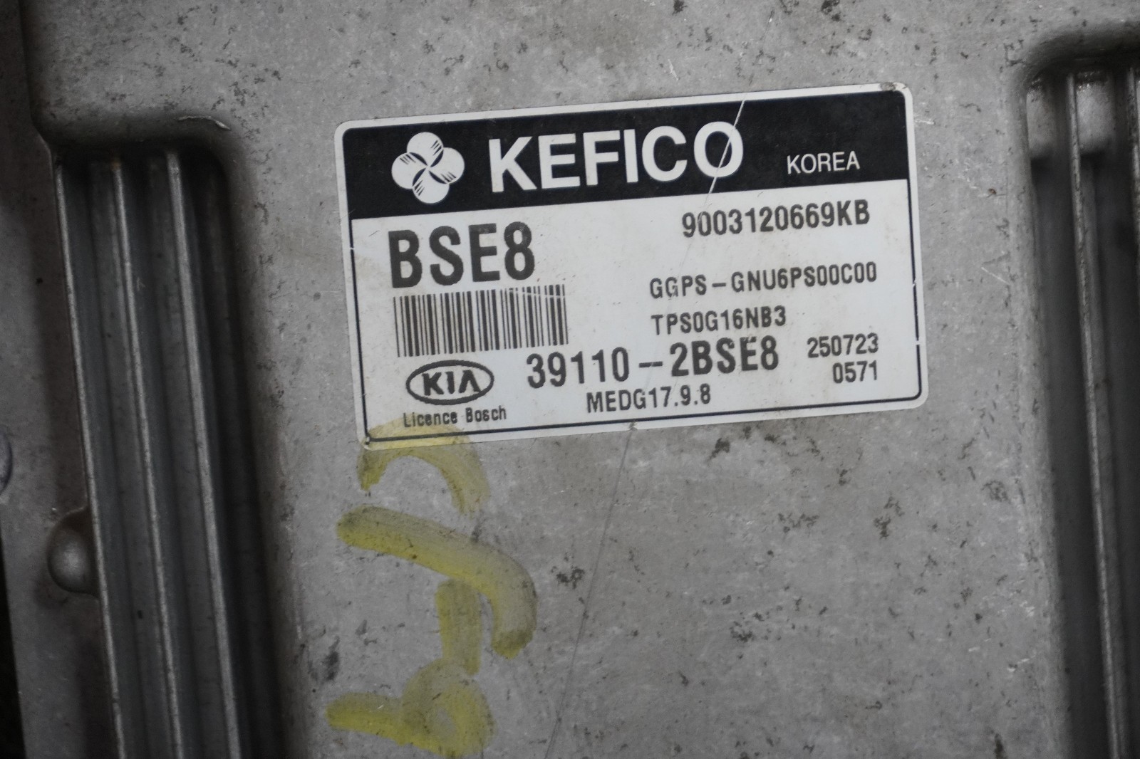 2016 KIA SOUL 1.6L ENGINE CONTROL MODULE ECM OEM 391102BSE8