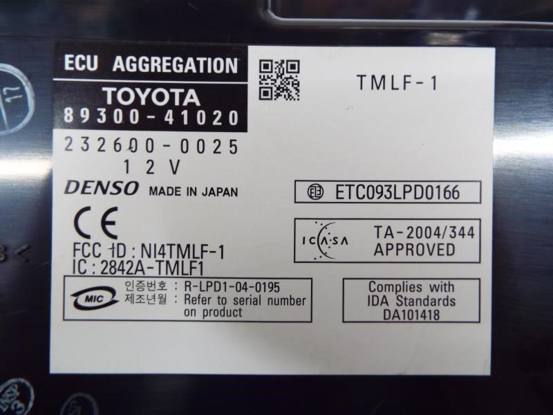 Chassis ECM Network Gateway Right Hand Dash Fits 07 AVALON 251638