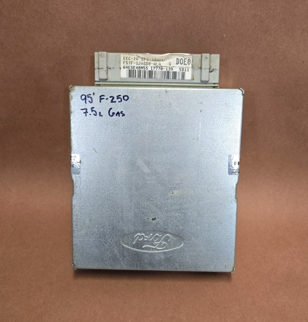 1995 Ford F250 F350 7.5L F5TF-12A650-ALA ECM Engine Computer DOE0 ECU Reman OEM