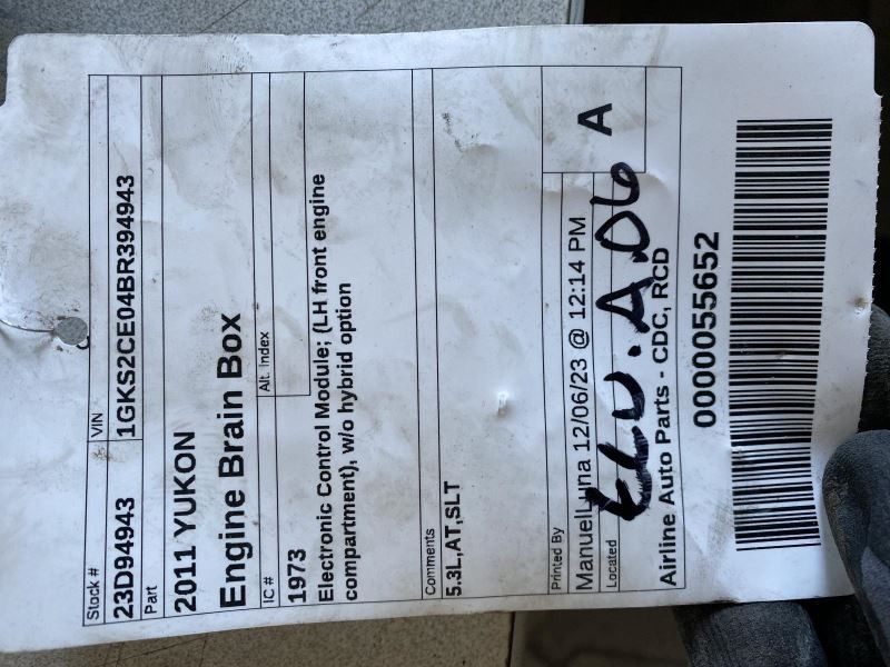 Engine ECM Electronic Control Module 6.0L Fits 11-17 CAPRICE 365718