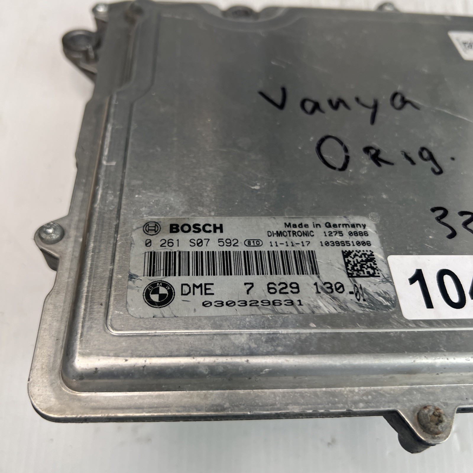 2011-2012 BMW E82/E88/E90/E92 135i 335i N55 DME ECU 7629130 12147629130 OEM