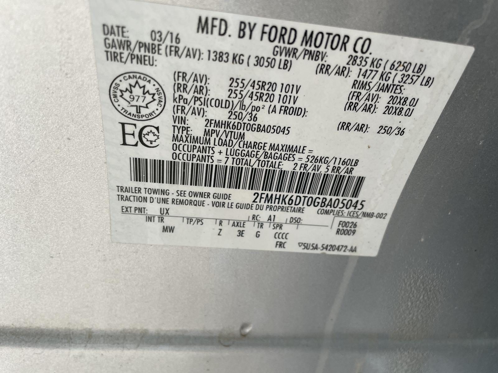 Used Engine Control Module (ECM) fits: 2016 Ford Flex Electronic Control Module