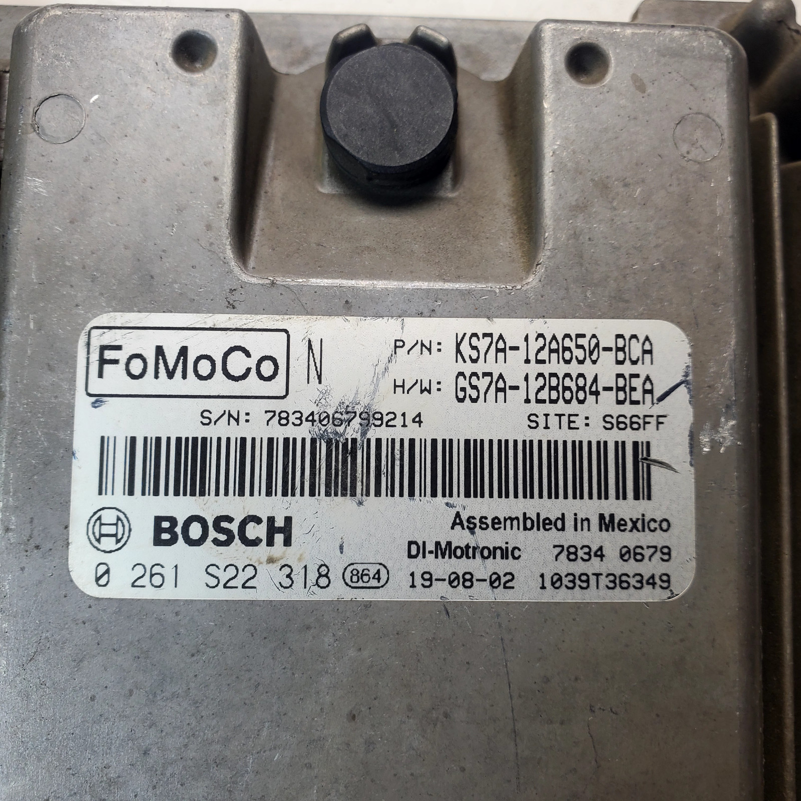2017-2020 Ford Fusion Engine Control Module Unit (ECM) KS7A-12A650-BCA OEM