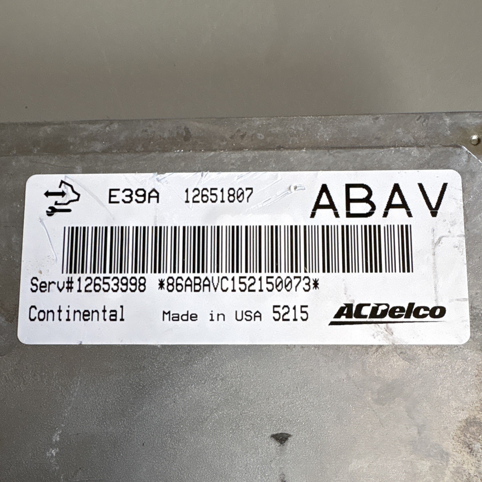⁠12653998 E39A ECM Engine Computer- 2013-2016 ChevyEquinoxMalibuTraverse -TESTED