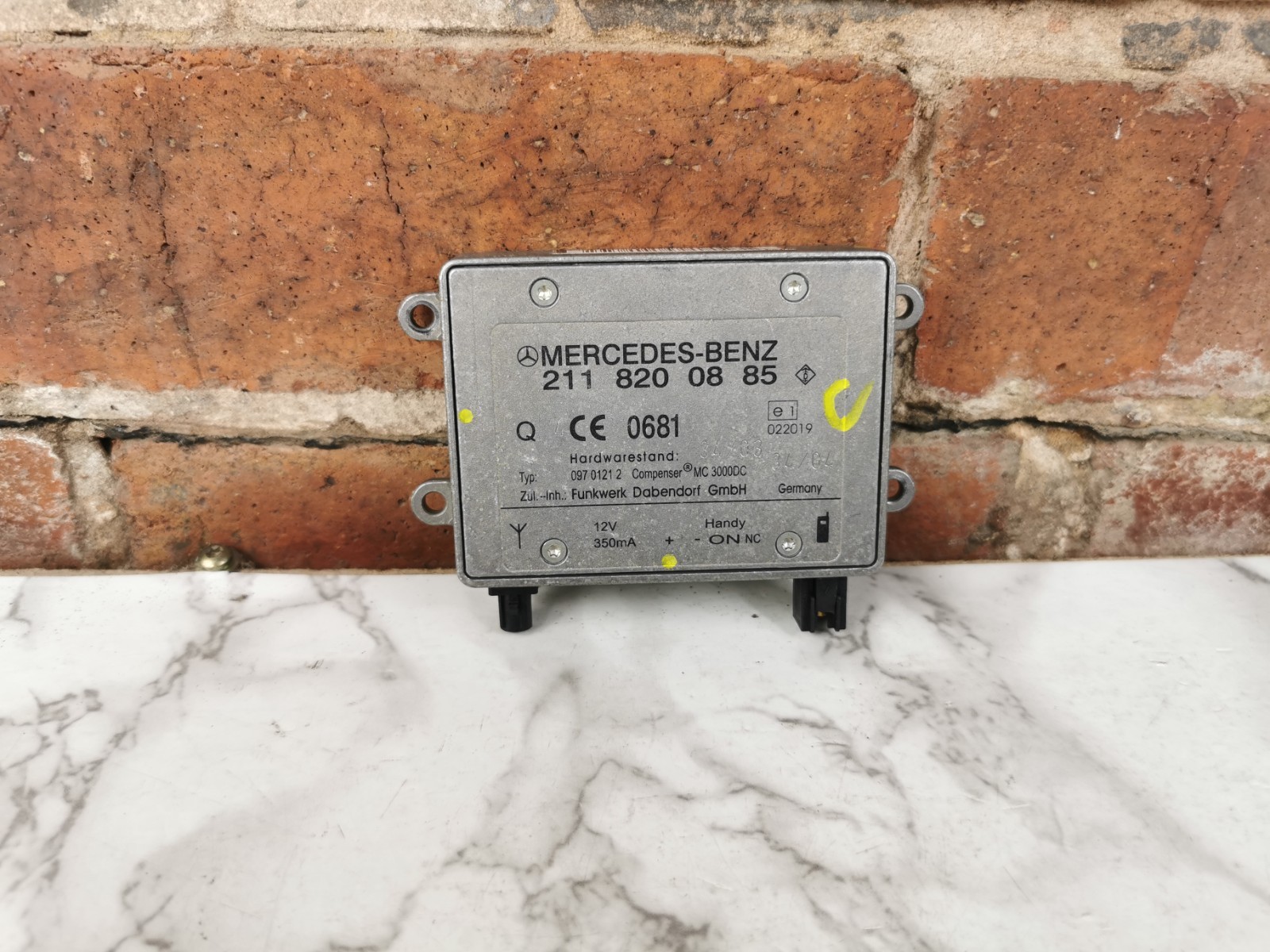 2005 MERCEDES BENZ C CLASS BLUETOOTH CONTROL MODULE 2118200885