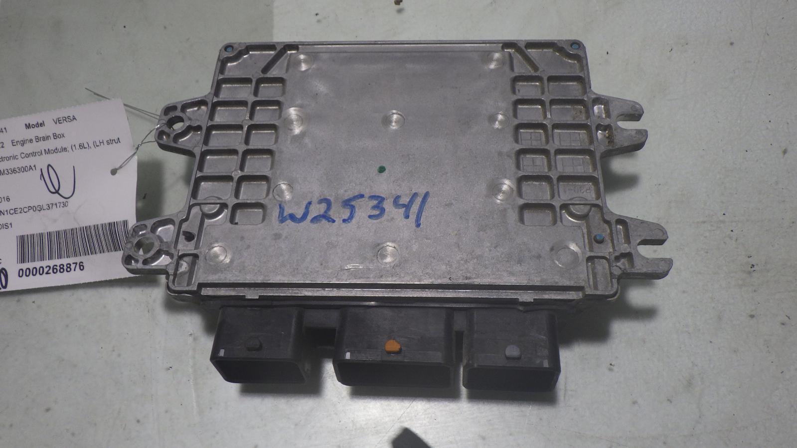 16 NISSAN VERSA Engine Control Module BEM336300A1