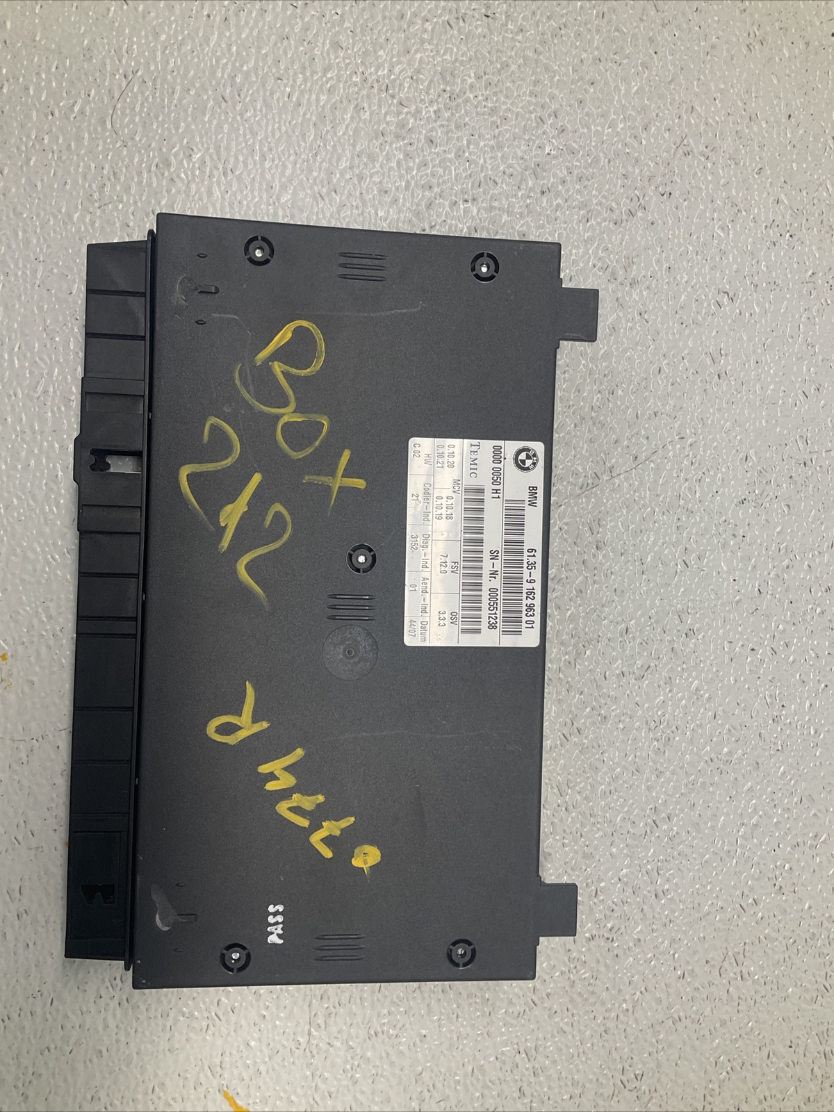 BMW 750i 760i Alpina B7 X5 X5M X6 X6M Seat Control Module 9162963 Stk#NOF1445