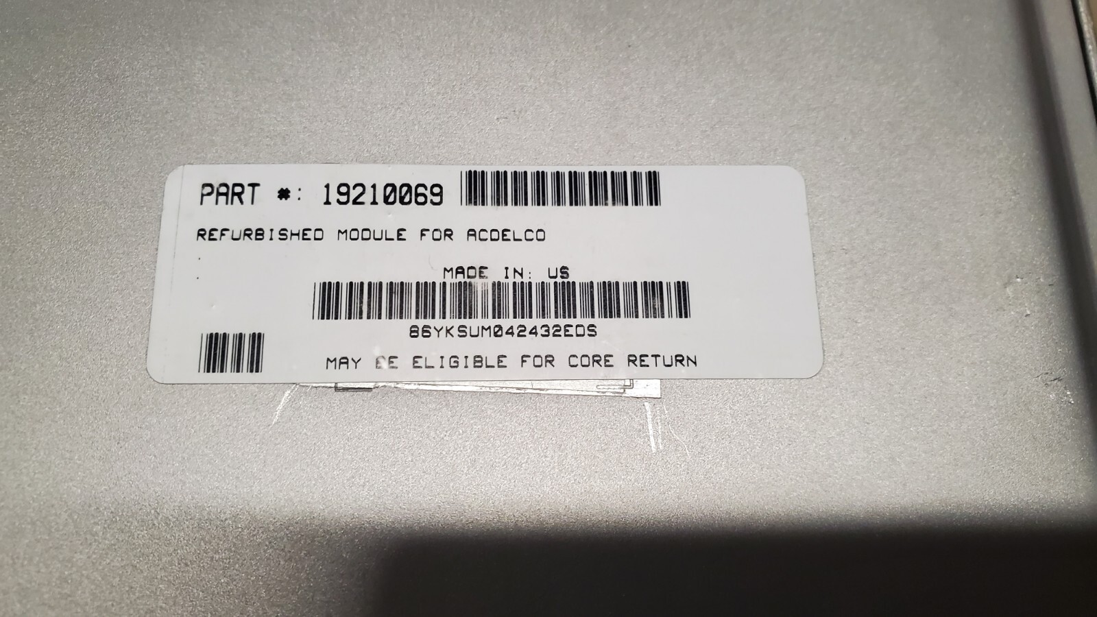 OEM NEW Genuine GM Engine Control Module PCM ECM 04-06 Chevy Malibu 19210069