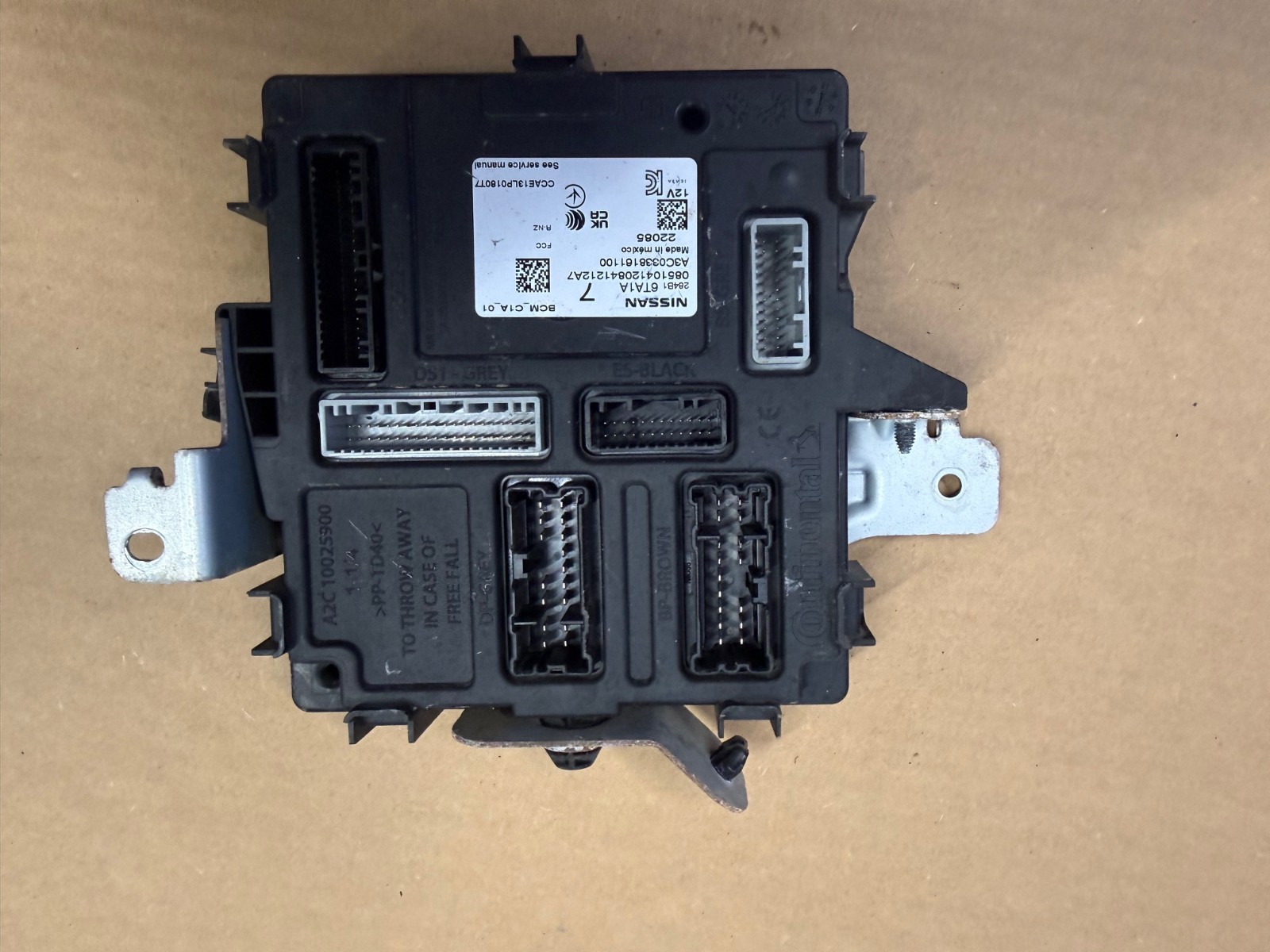 2022 Nissan Pathfinder body control module computer bcm controller 284b1-6ta1a