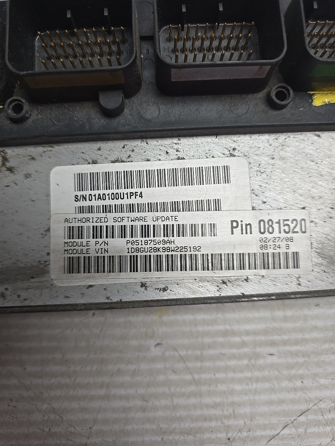 2008 Nitro 3.7L Engine computer P05187509 “Programmed to your VIN” ECM PCM ECU