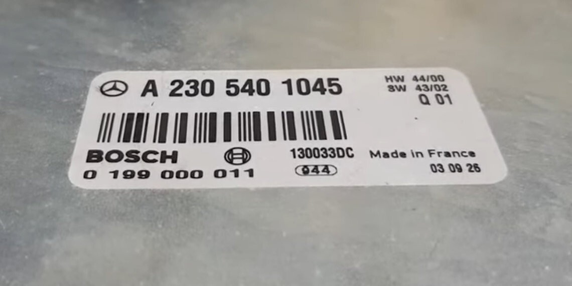 * REBUILD SERVICE * Mercedes SL500 SL55 R230 BCM A 230 540 0945