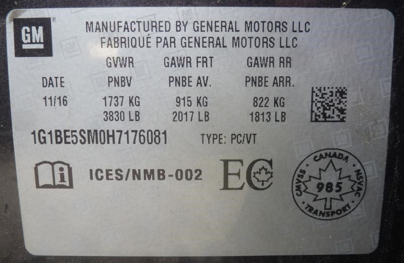 Chassis ECM Communication Telematics Onstar Opt UE1 Fits 17-19 BOLT 682103