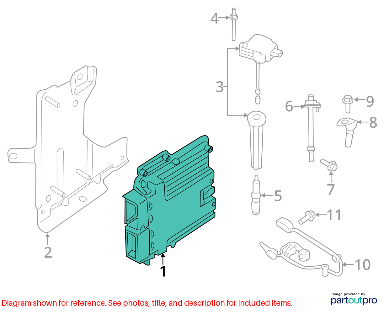 17 FORD F150 ECM ENGINE CONTROL MODULE 2.7L FL3A12A650APA