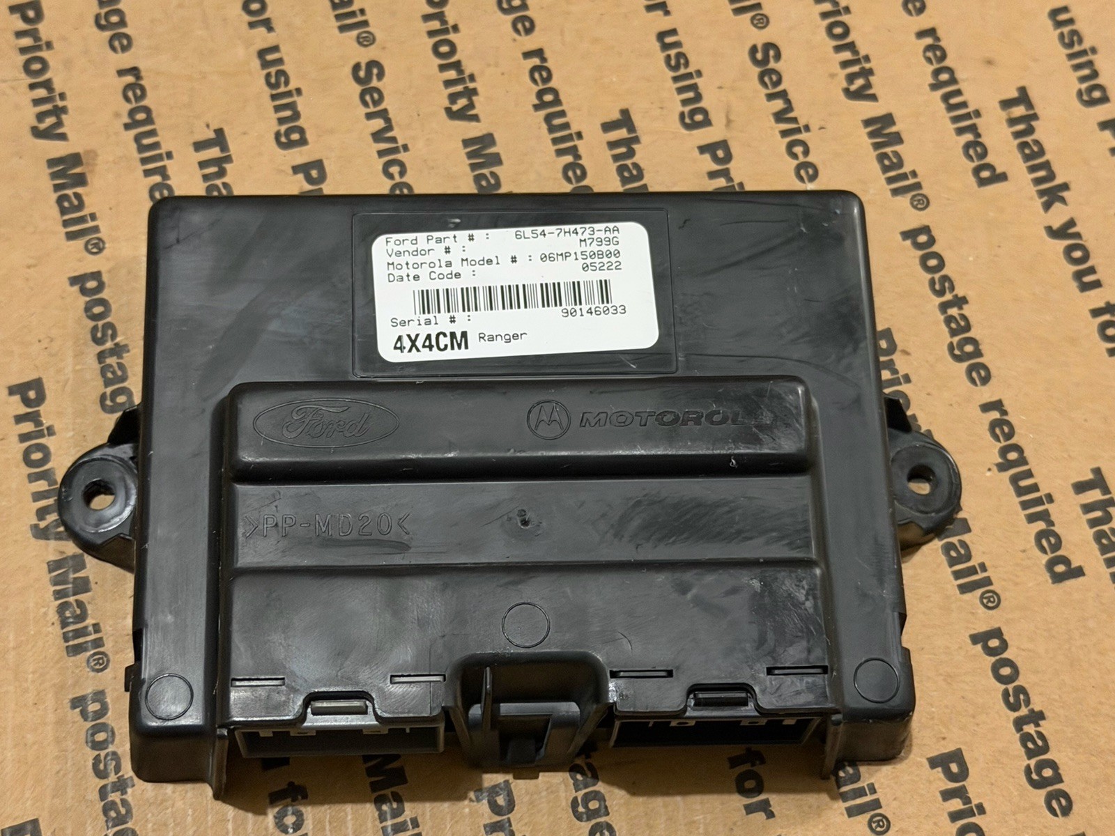 6L54-7H473-AA 2006-2007 Ford Ranger Mazda 4X4 Transfer Case Control Module
