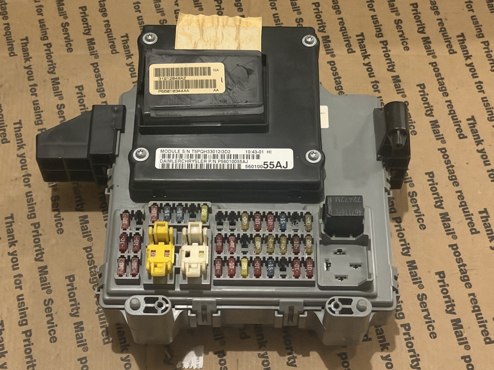 56010055AJ 2002 Jeep Liberty PL PW 4X4 Body Control Module Fuse Box Block